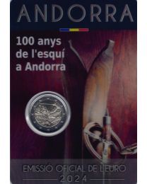 Andorra 2024: Speciale 2 Euro:  "100 Jaar Skiën"