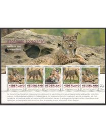 Nederland 2017: NVPH: V3197 P-14: "Bedreigde Zoogdieren": Iberische lynx: velletje postfris