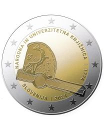 Slovenië 2024: Speciale 2 Euro unc: "Bibliotheek"